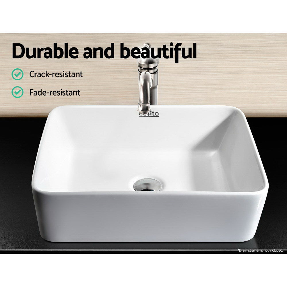 Bathroom Basin Ceramic White Vanity Sink