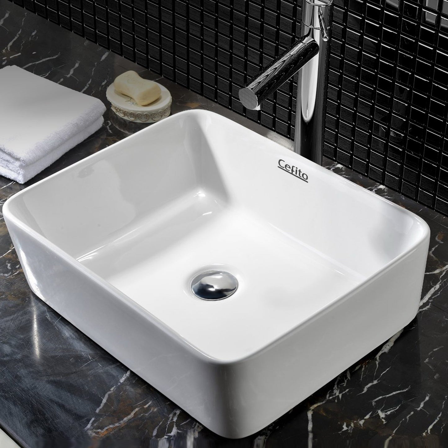 Bathroom Basin Ceramic White Vanity Sink