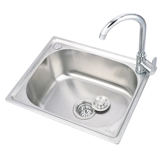 The Sink Spot Thickened 304 Stainless Steel Kitchen Sink - Large Single Basin