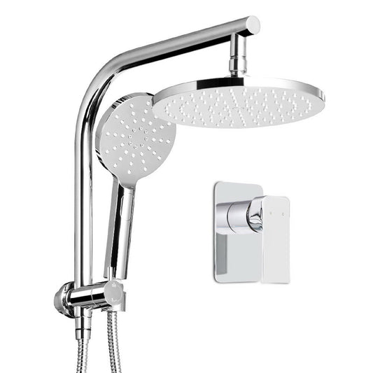 Proflow 9'' High Pressure Rain Shower Head Set with Handheld and Mixer Tap Chrome