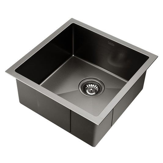 Proflow Kitchen Sink 440X440MM Stainless Steel  Single Bowl  Black