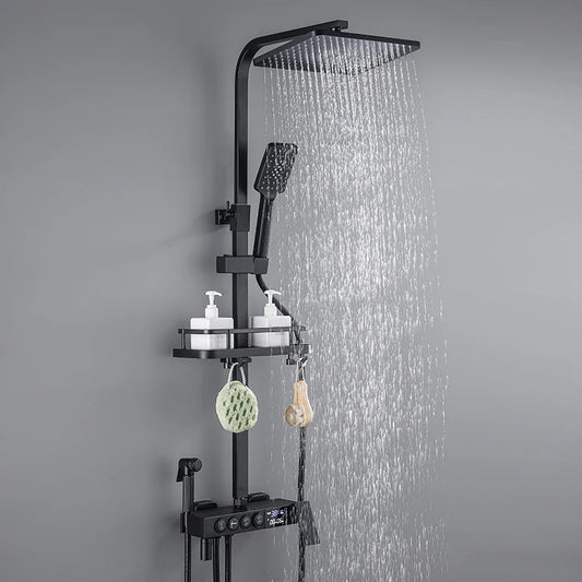 Proflow Digital Smart Rain Shower Black shower faucet - TSS-116