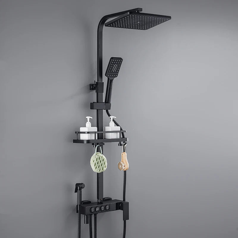 Proflow Digital Smart Rain Shower Black shower faucet - TSS-116