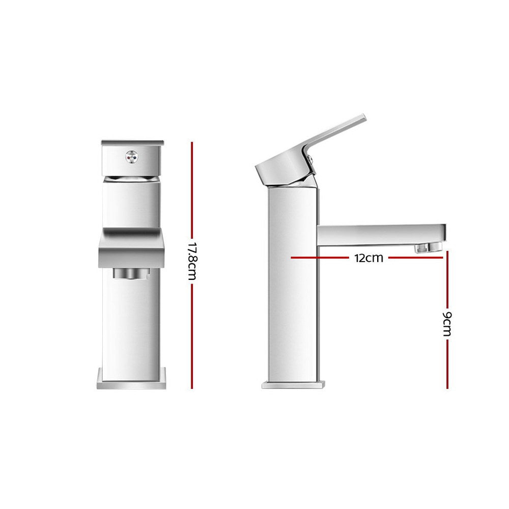 Proflow ChromeBathroom Basin Mixer Tap Square