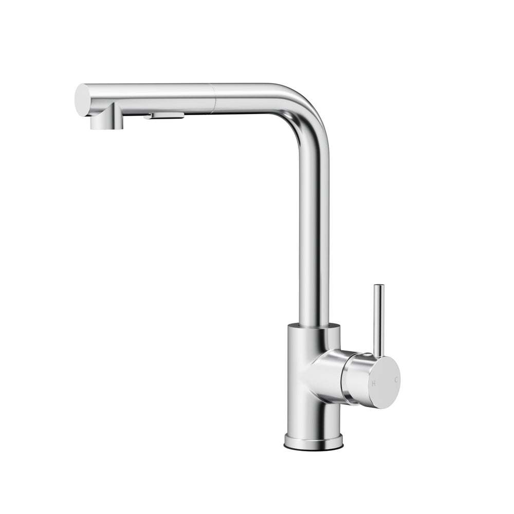 ProFlow Chrome Kitchen Mixer Tap with Pull-Out Rectangle Spout and 2 Mode