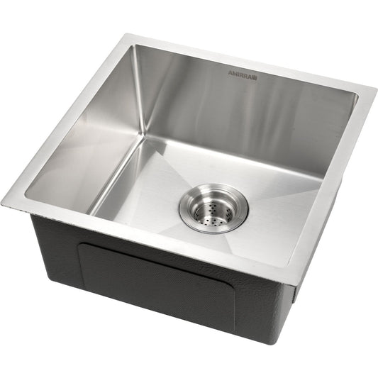 ProFlow Stainless Steel Sink 440mm x 440mm Smooth Coated Silver